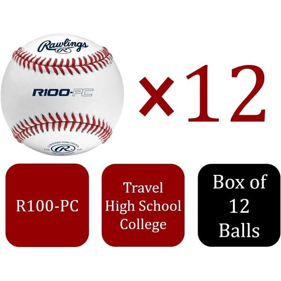Rawlings | Pro Comp Practice Baseballs -Collegiate / High School / Travel | Flat - Picture 2 of 3